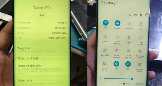 Sửa Samsung Galaxy Note 9 sọc xanh màn hình
